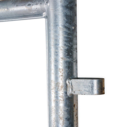 Mobilzaun Profi exklusiv 3,5x2,0m , vollfeuerverzinkt mit HaÖs Bauzaun Feuerverzinkt mit Haken und Ösen BilligerBauzaun 