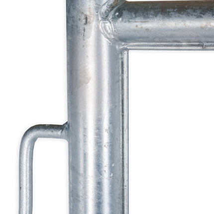 Mobilzaun Profi exklusiv 3,5x2,0m , vollfeuerverzinkt mit HaÖs Bauzaun Feuerverzinkt mit Haken und Ösen BilligerBauzaun 