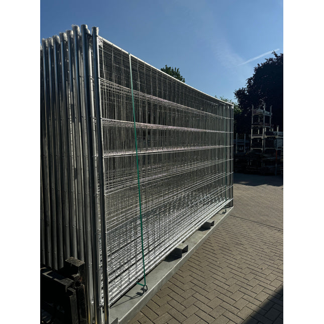 26er Set Bauzäune 345x200cm HDG / Feuerverzinkt inkl. Transportpalette Bauzaun BilligerBauzaun 