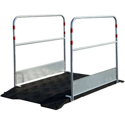Grabenbrücke Kunststoff 1,70 x 1,00 m | mit Geländer Handelsware (100000) Schake 