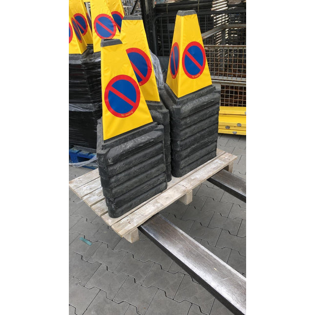 50er Set | Anti-Parken -Kegel - Parken Verboten 3D 51cm Leitkegeln BilligerBauzaun 