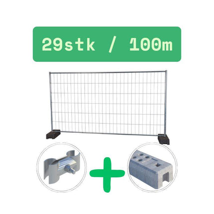 Bauzaun 100m (3,5x2,0m) Bauzaun BilligerBauzaun 