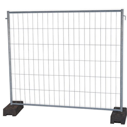 Bauzaun kurz 2,20 x 2,00m vollfeuerverzinkt, mit Haken und Öse (Mobilzaun Ausgleichselement) Bauzaun kurz BilligerBauzaun 