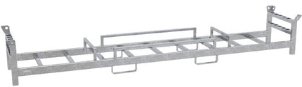 Lager- und Transporttraverse für 10 Mobilzäune und 10 Fußplatten Transport / Organisation BilligerBauzaun. 