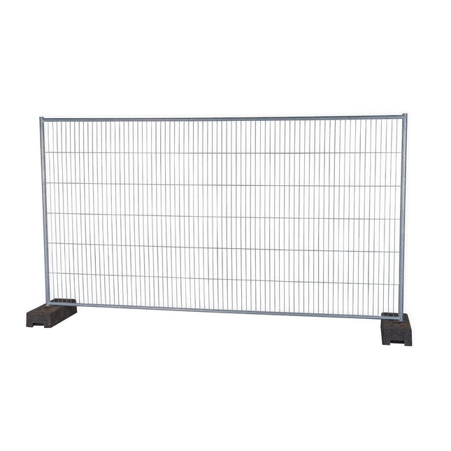 Mobilzaun Profi Business Engmaschig, vollfeuerverzinkt 3,50 x 2,00m Bauzaun Feuerverzinkt BilligerBauzaun. 