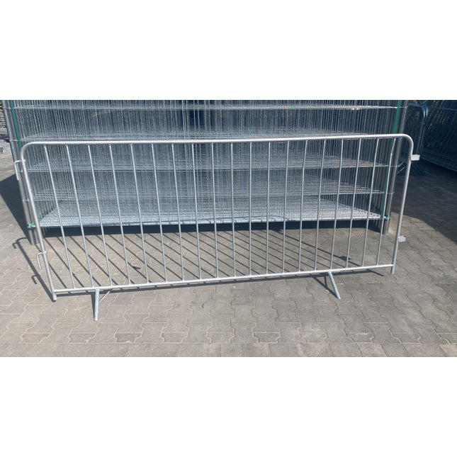 Absperrgitter / Personengitter 250x110cm, Ø25mm (mit abnehmbaren Fuß) Absperrgitter BilligerBauzaun 