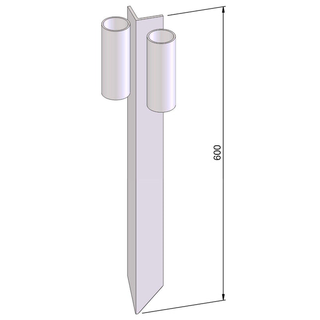 Bodenhülse / Einschlaghülse Bodenhülse BilligerBauzaun. 