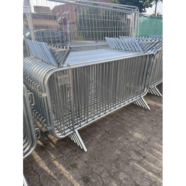 20er Set Absperrgitter 230x110cm (light) - Leichte und vielseitige Absperrlösung für Baustellen und Veranstaltungen Absperrgitter BilligerBauzaun 